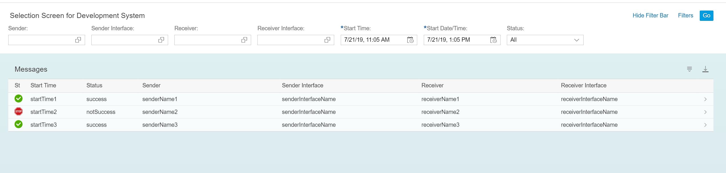 SAP Mapping Tool Interface