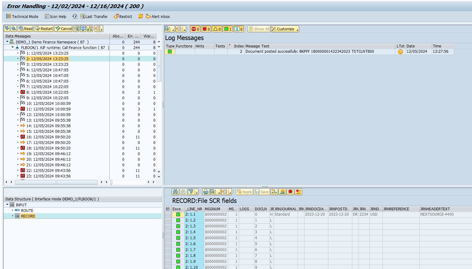SAP AIF Error Handling Monitor