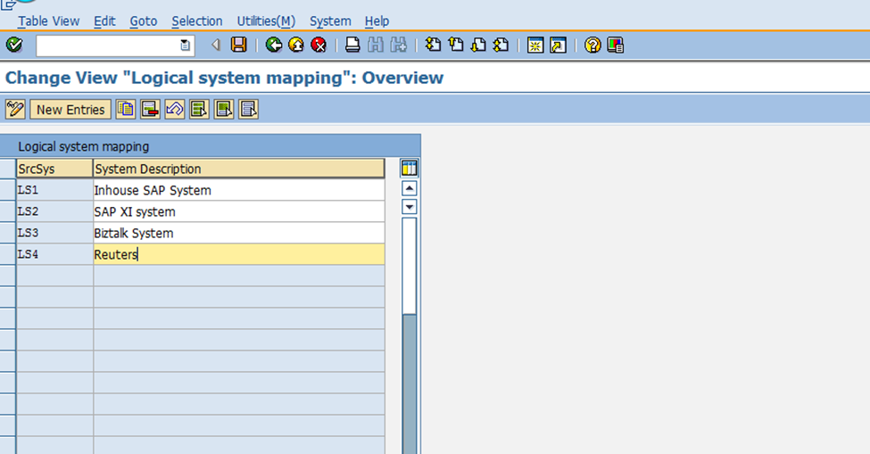 SAP Mapping Tool Interface