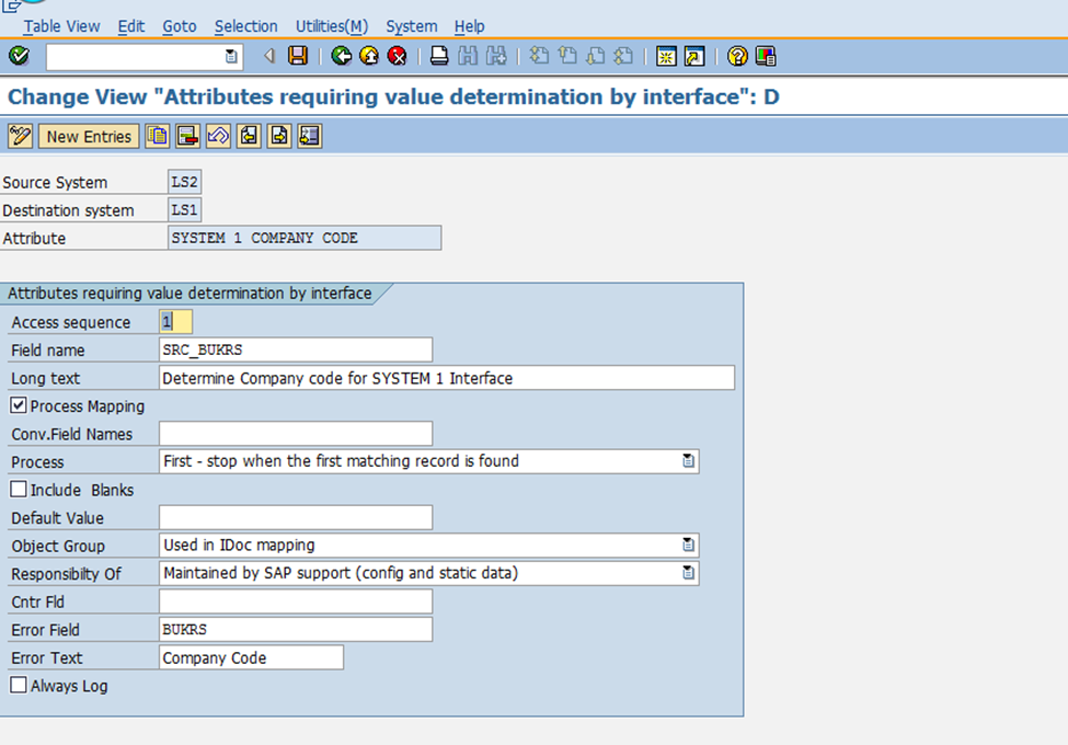Interface Attributes Configuration